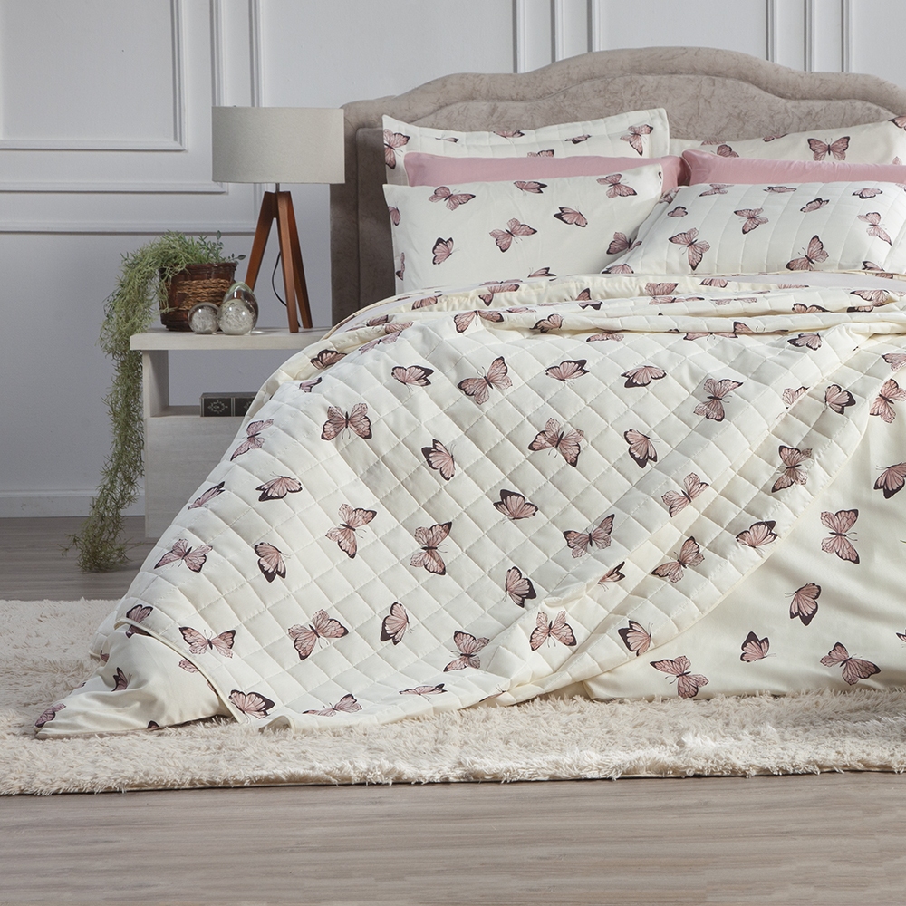 Jogo de Lençol Solteiro 2 Peças Essencialle 150 Fios Algodão/Poliéster em Oferta na Shopee