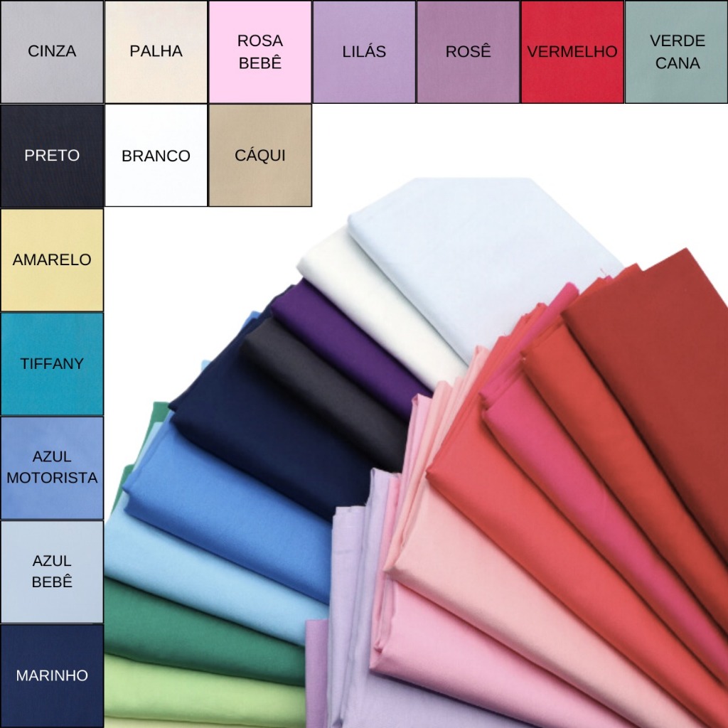 3 Metros De Tecido Percal 180 Fios 2,50m De Largura Toque Macio Várias Cores em Oferta na Shopee