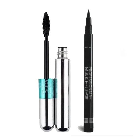 Máscara para cílios a prova d'água T&G Tango RÍMEL +Caneta Delineadora Professional Ruby Rose Hb-090