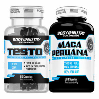 Kit Suplemento - Testo, 60 cápsulas - Body Nutry + Maca peruana, 60 cáps em Oferta na Shopee