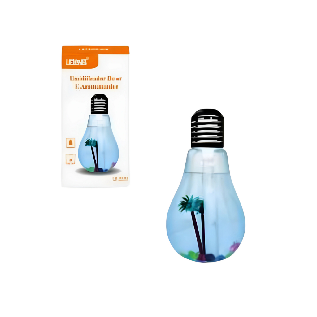 Umidificador De Ar Lampada 400ml Com Led + Filtro Extra