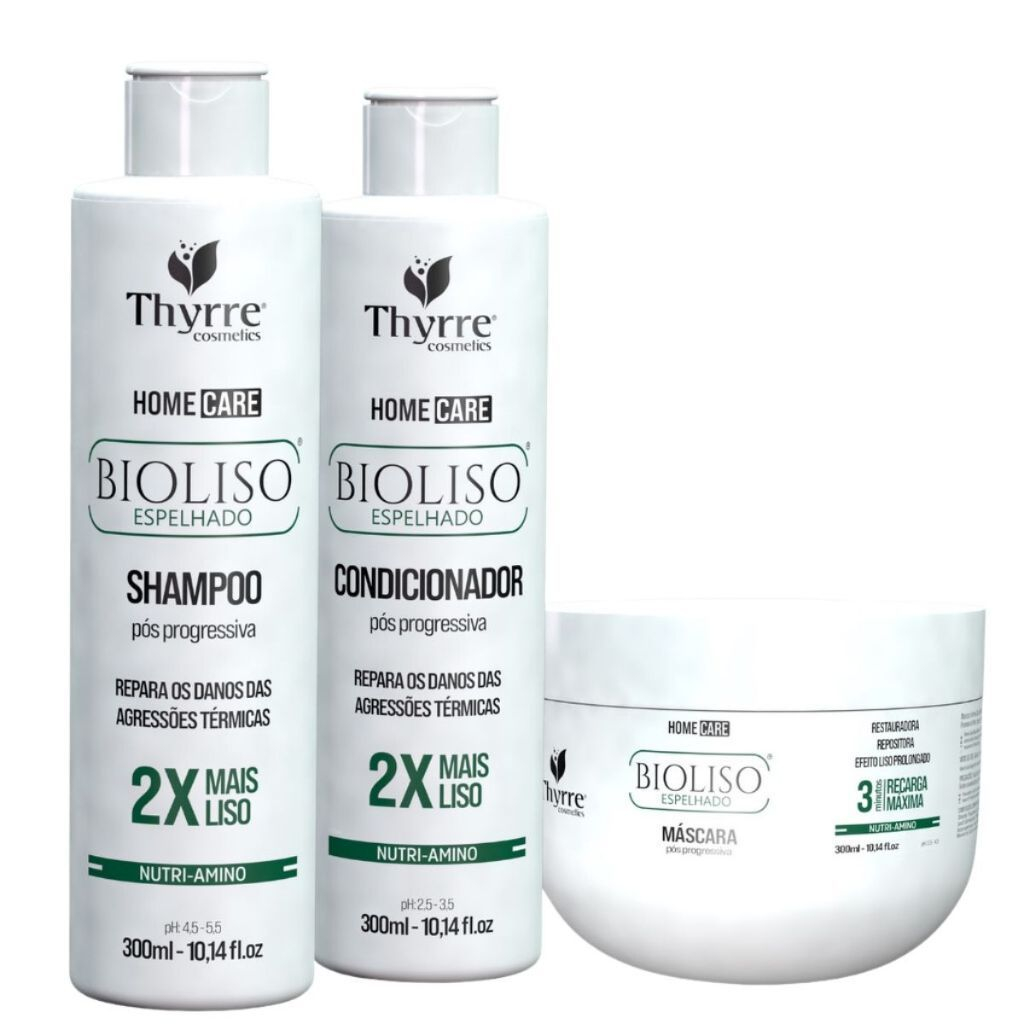 Kit Home Care Tratamento Pós Progressiva Bioliso Espelhado