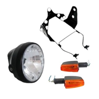 Suporte painel aranha + Par pisca farol titan 150 2004 a 2008 em Oferta na Shopee