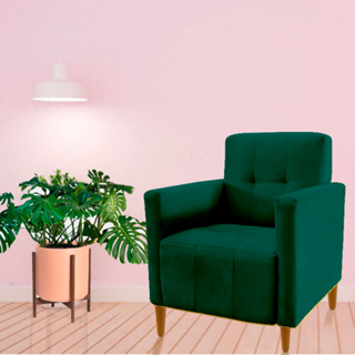 Poltrona Sofa  Mona Tecido Suede Para Recepção Clinica Escritorio Visammer em Oferta na Shopee