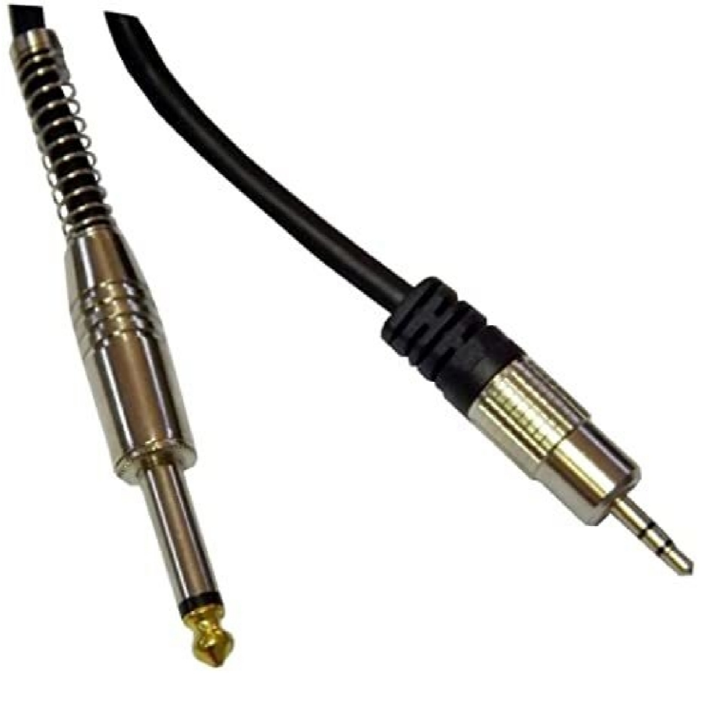 Cabo P2 P10 Profissional Adaptador Mesa De Som Audio Auxiliar Reforçado Celular Caixa Musica Blindado