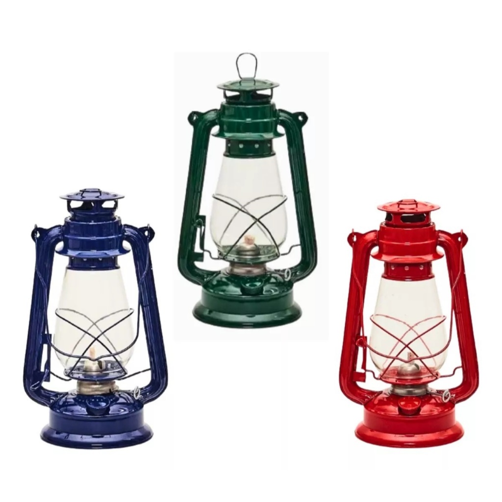 Lampião À Querosene Lamparina Iluminária 29cm Western Grande
