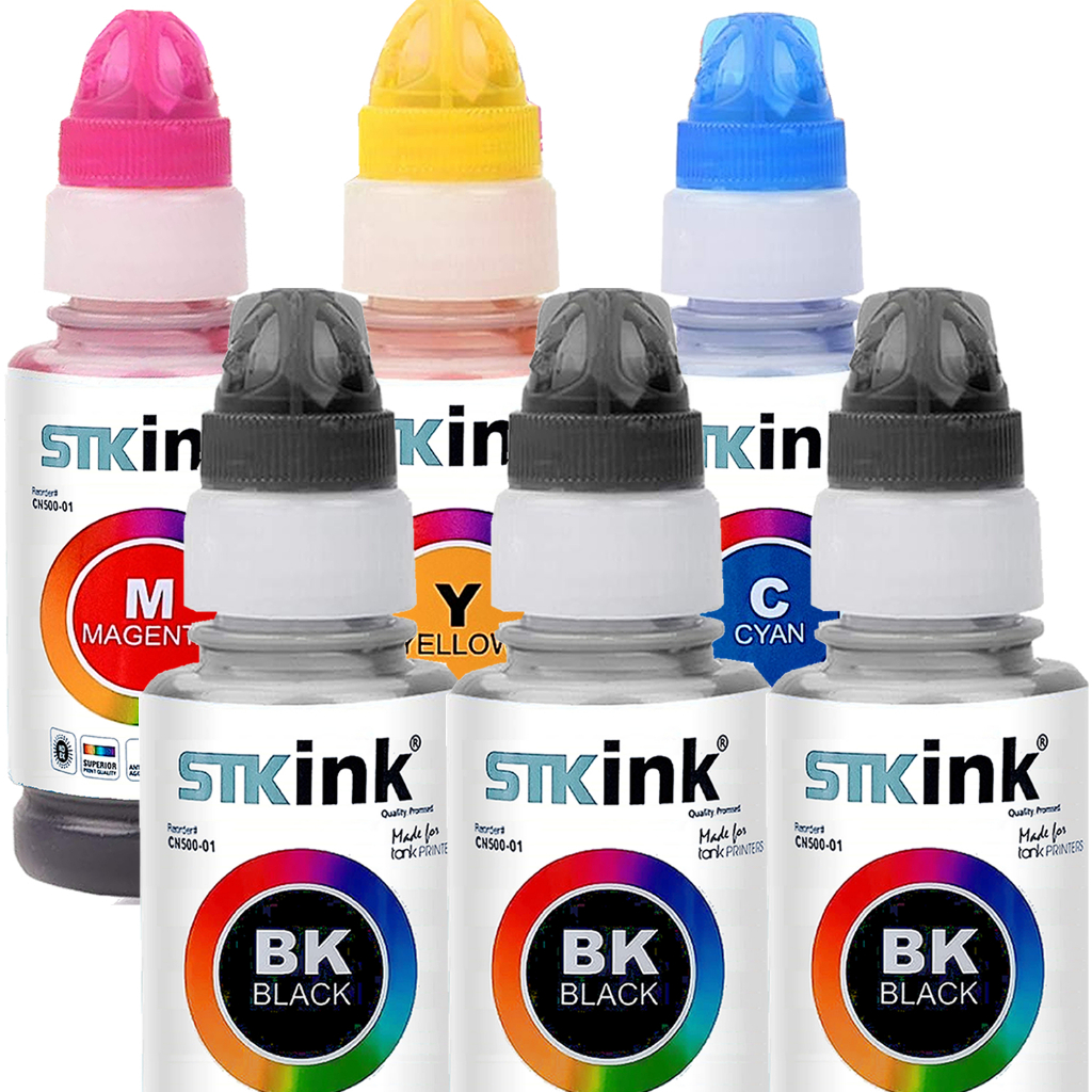 6x Tinta compatível EPSON L1300 T1110 C110 T33 TX525 TX515 T664 664