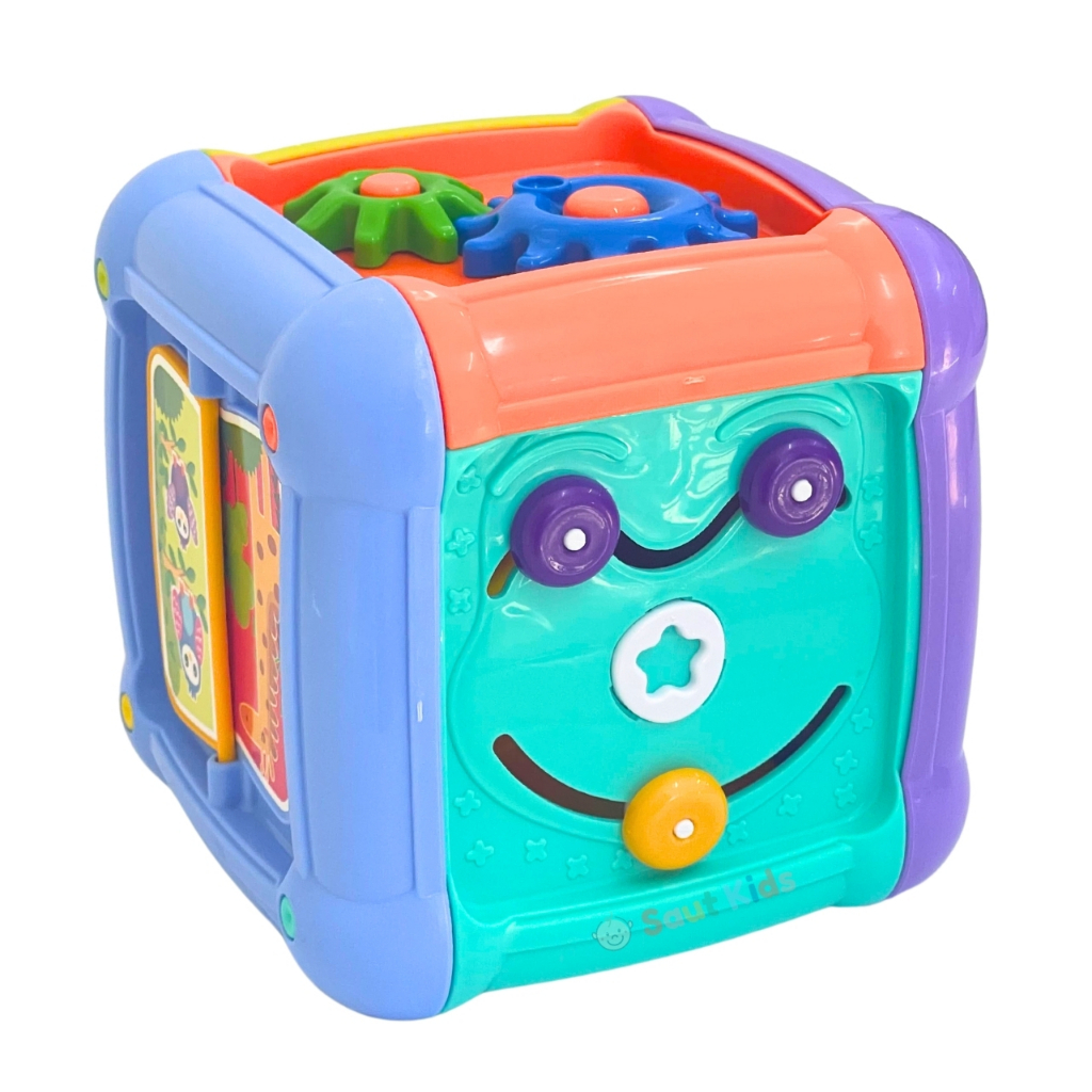 Cubo Didático Para Bebês Brinquedo Pedagógico Infantil Montessori Divertido Colorido Para Crianças A Partir De 1 Ano