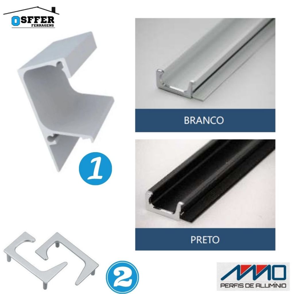 Puxador Perfil Preto: Onde Comprar | BuscaProdutos