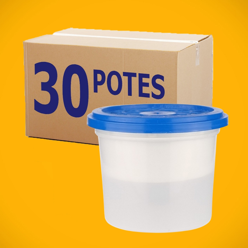 Kit 30 Potes Anti Mofo Cloreto De Cálcio Potes Reutilizaveis em Oferta na Shopee