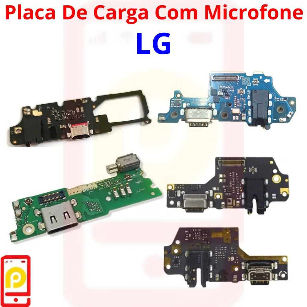 Placa De Carga Com Microfone K8 Plus K10 K22 K41S K42 K52 K62 K50S K51 K51S K52 K61... #NAPORTAL