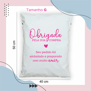 Envelope de segurança 40x50 (G) - 50 unidades - personalizado com frase (sem logo) -lacre inviolável em Oferta na Shopee