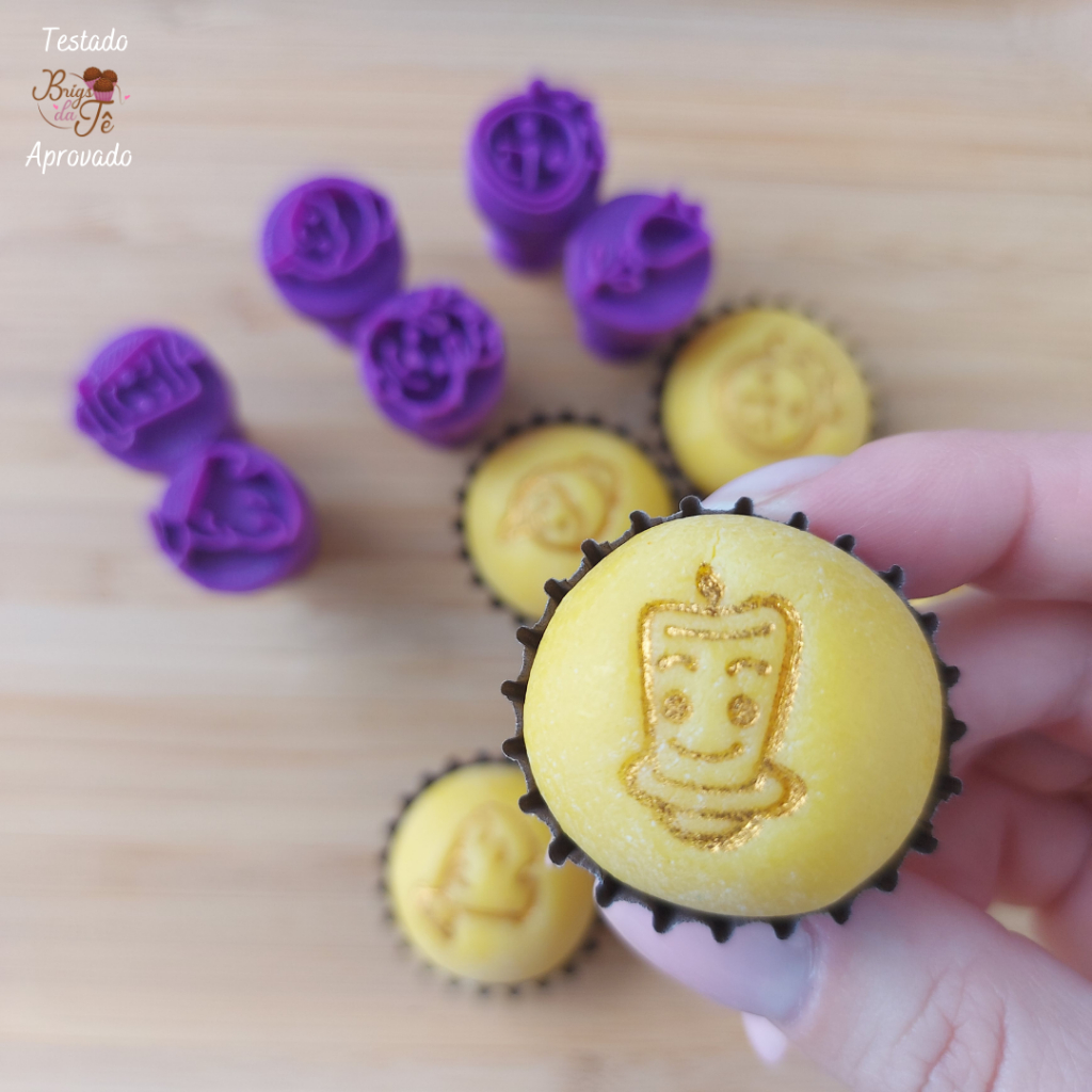 Carimbos para Doces Brigadeiro - A Princesa e a Fera