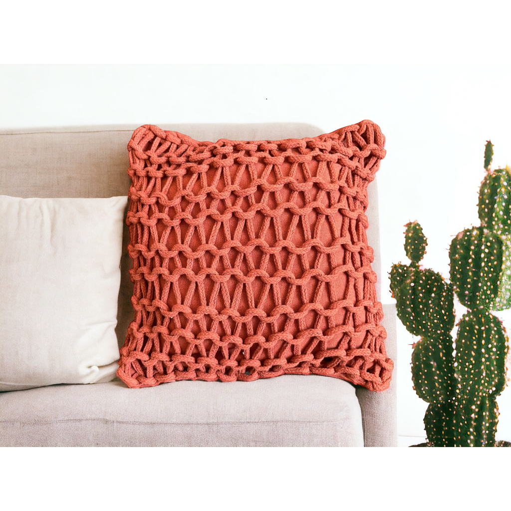 Capa Almofada De Cordas Decorativa Luxo 40x40 Promoção