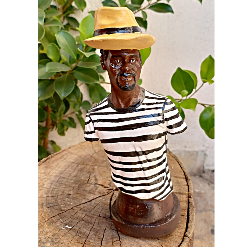 Imagem Malandro Miguel / Zé Pretinho / Zé Pilintra em Gesso Umbanda/Jurema