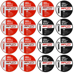 12 Cera Modeladora Incolor e Black 160g INFINITY Kit 5 modeladora e 7 black