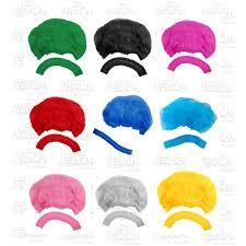 Touca Tnt Descartável Colorida - Kit C/ 100 Unidades Com Elástico em Oferta na Shopee