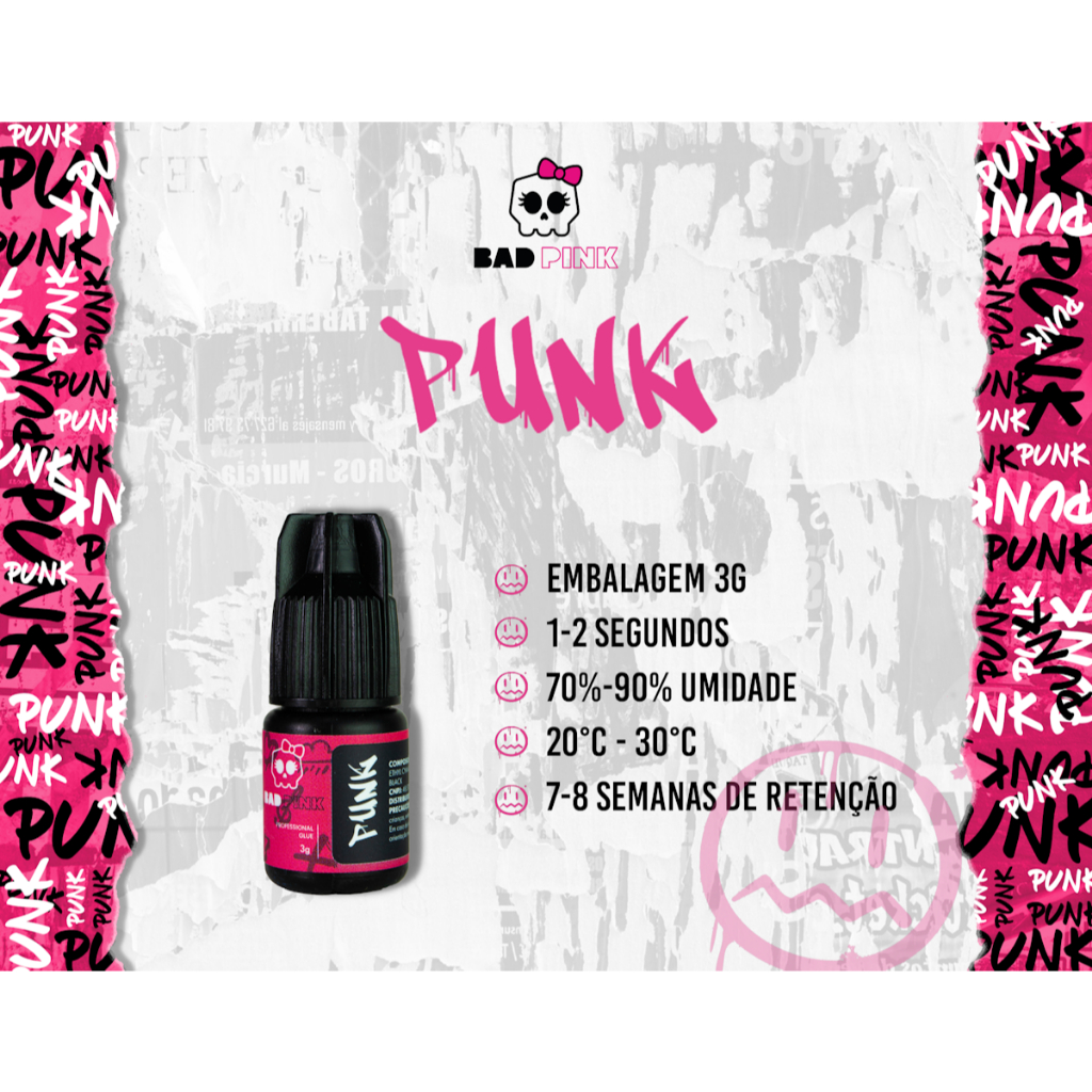Cola Adesivo BAD PINK - PUNK Para Extensão De Cílios — imagem 2 de 2