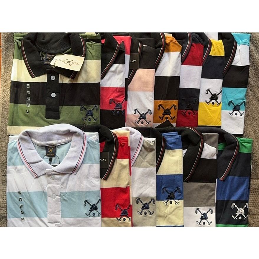 gola polo  listrado peruana qolo play