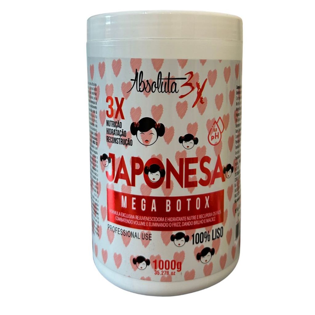 Mega Btx Japonesa Cabelos Brilhosos Redução de Volume 1kg