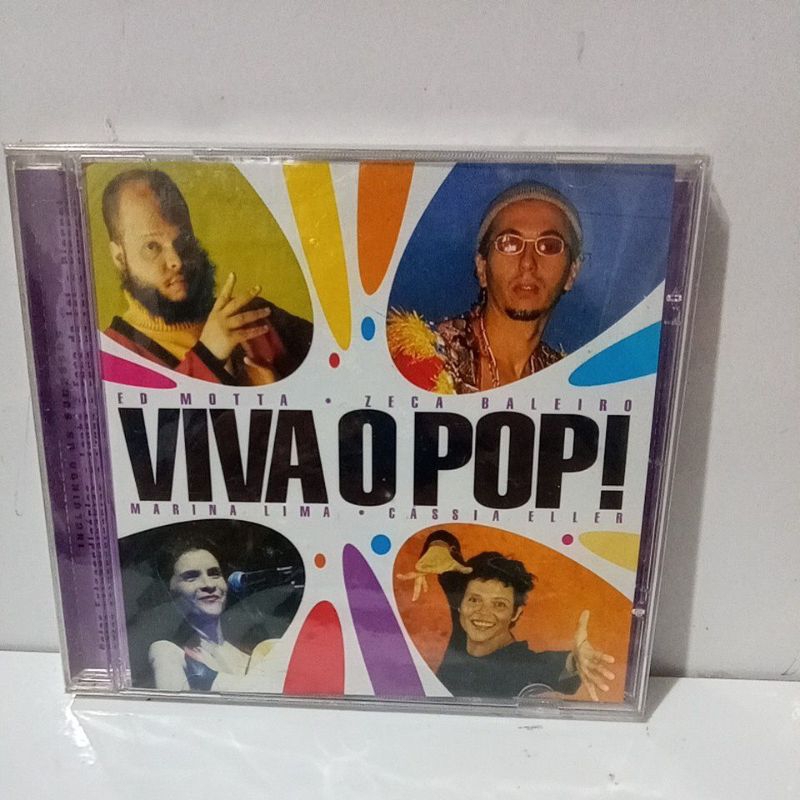 Cd Viva O Pop ! Vários Artistas Ed Motta, Zeca Baleiro, Marina Lima, Cássia Eller Novo de Fabrica Original