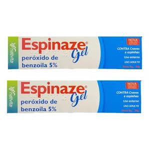 Kit 2 Espinaze gel 5% peroxido de benzila 20g trata cravos e espinhas igual acnezil em Oferta na Shopee