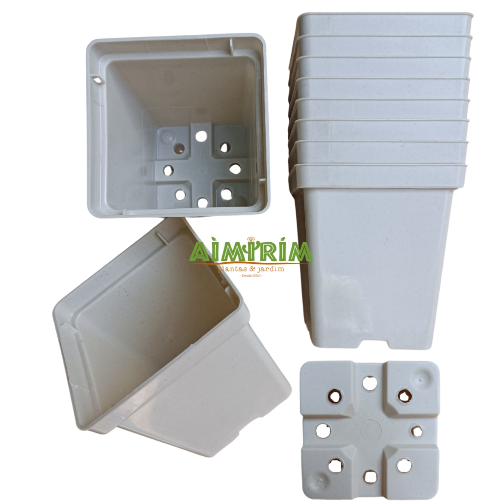 50 Vasos Quadrado 12 (Modelo Novo) - Branco em Oferta na Shopee