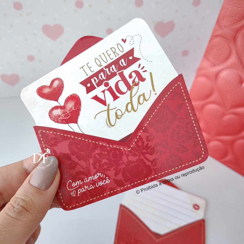 Postal Dia dos Namorados para presentes ou encomendas | RECADINHO cartão agradecimento
