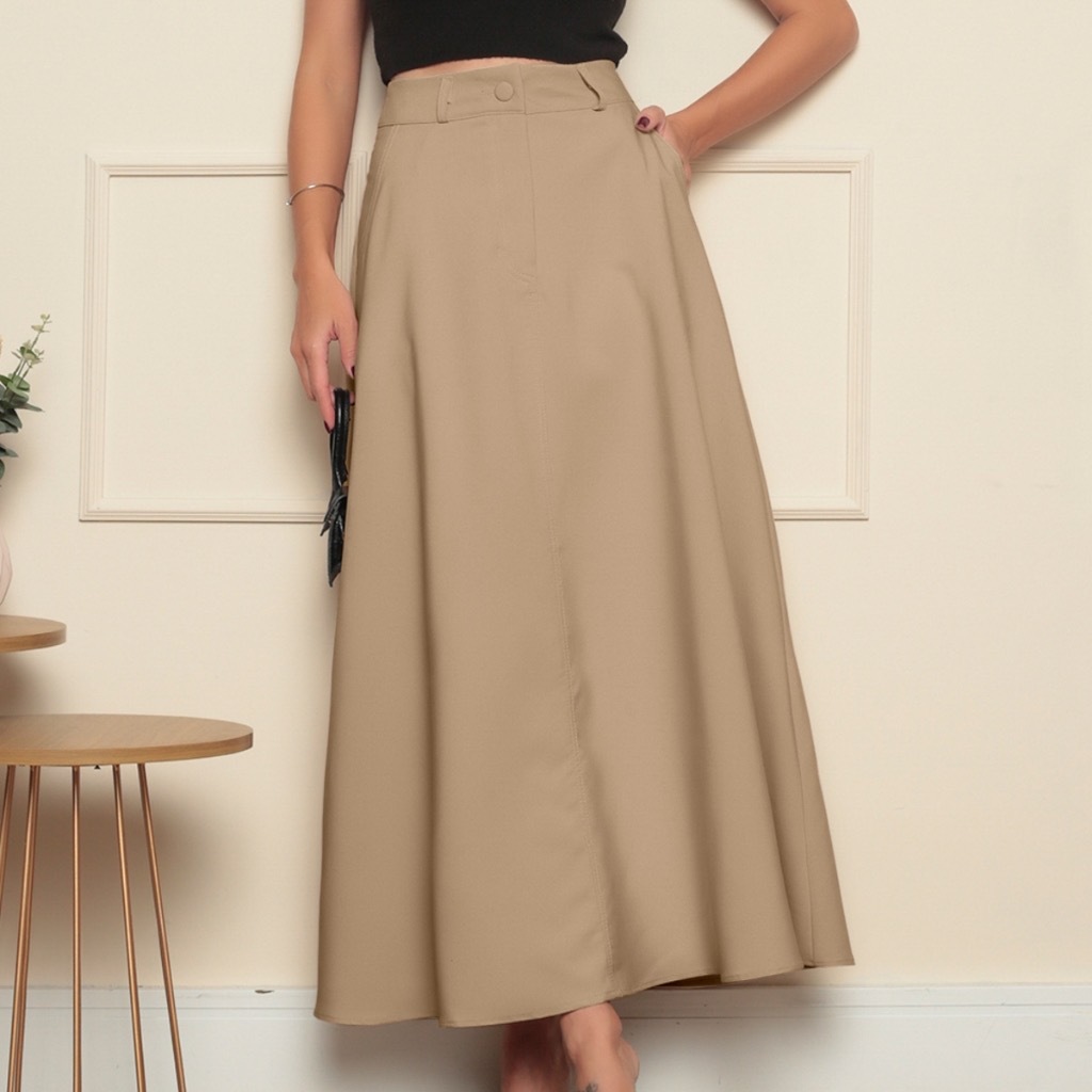 Saia Alfaiataria yili Moda Evangélica8075 em Oferta na Shopee