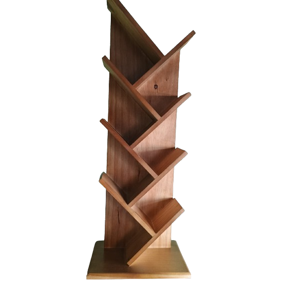 PORTA LIVROS E REVISTA PINUS - CASTANHO CLARO