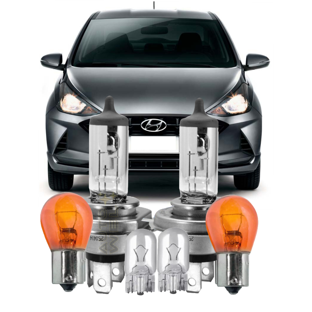 Kit Lâmpadas Farol Seta Hyundai Hb20 Hb20s Hb20x Tucson Ix35 Creta 1.6