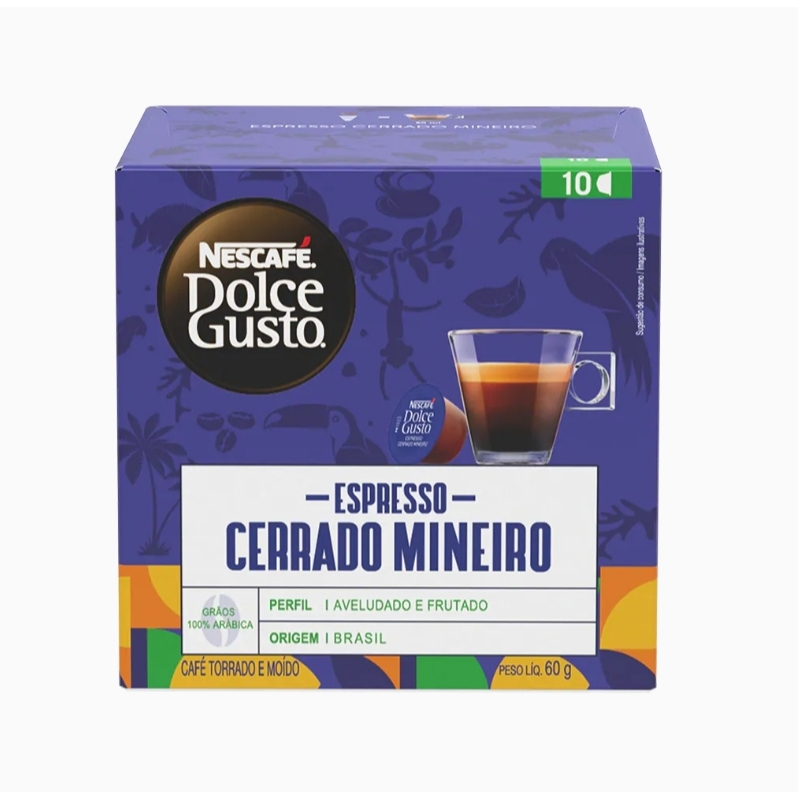 DOLCE GUSTO Cápsulas de Café Dolce Gusto ESPRESSO CERADO MINEIRO Caixa 10 Unidades em Oferta na Shopee