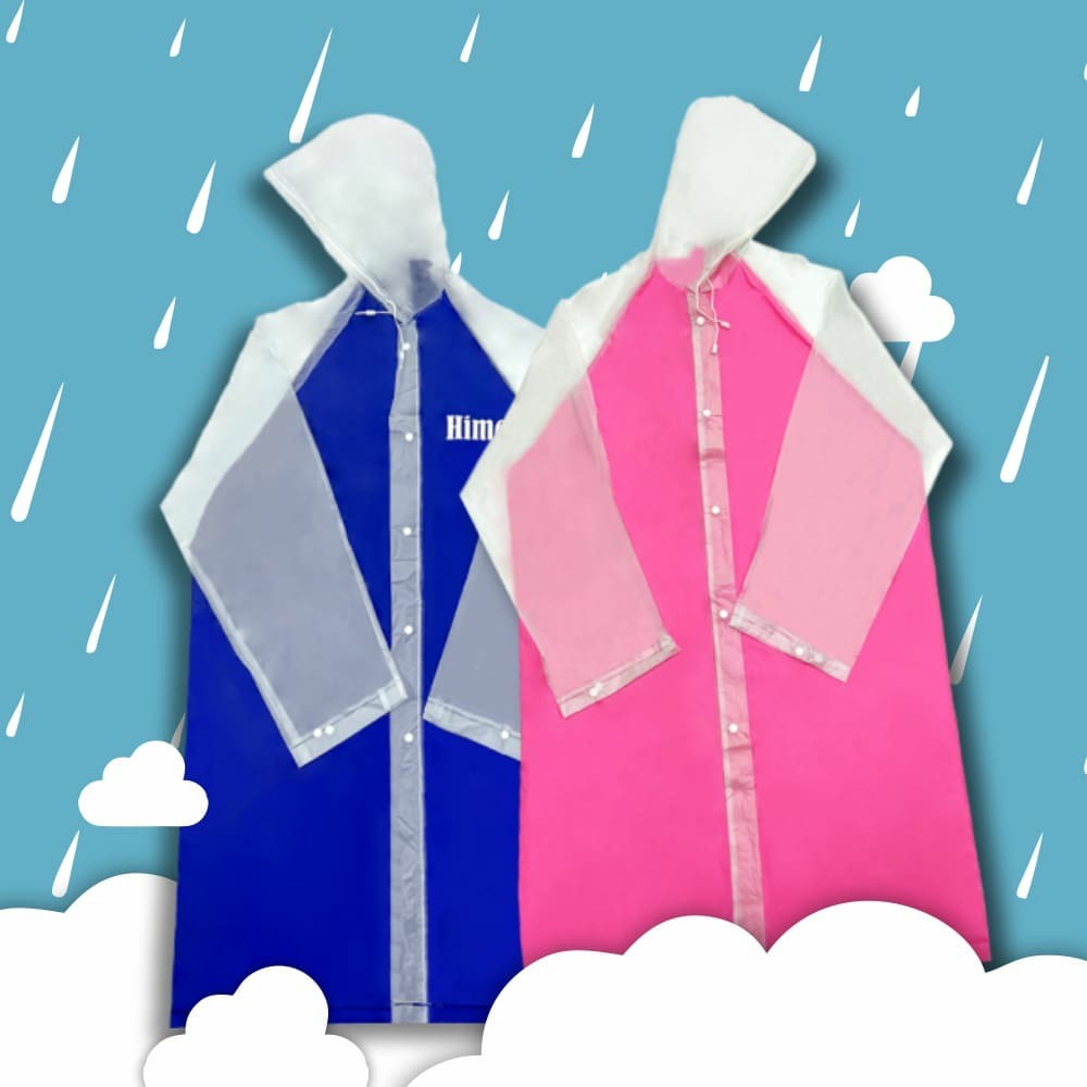 Capa De Chuva Adulto Feminina Masculina Com Capuz De Pvc Impermeável E Bolso