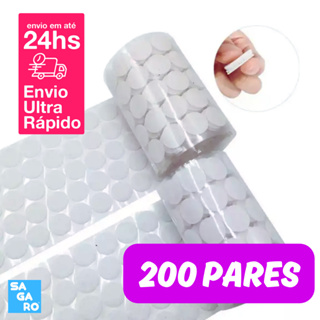 Fecho De Contato Autocolante Bolinha 1,5cm 15MM 200pares Premium Velcron Auto Adesivo Circular em Oferta na Shopee