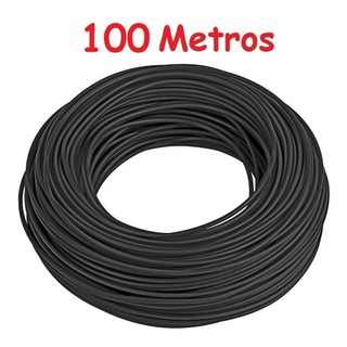 Cabo De Rede 4 Pares Cat5e Preto 100 Metros Fio Para Internet Conexão Roteador E CFTV Infinity