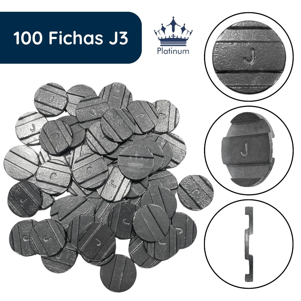 100 Fichas Jaymo / F-A Para Mesa De Sinuca / Pebolim / Bilhar Comercial em Oferta na Shopee