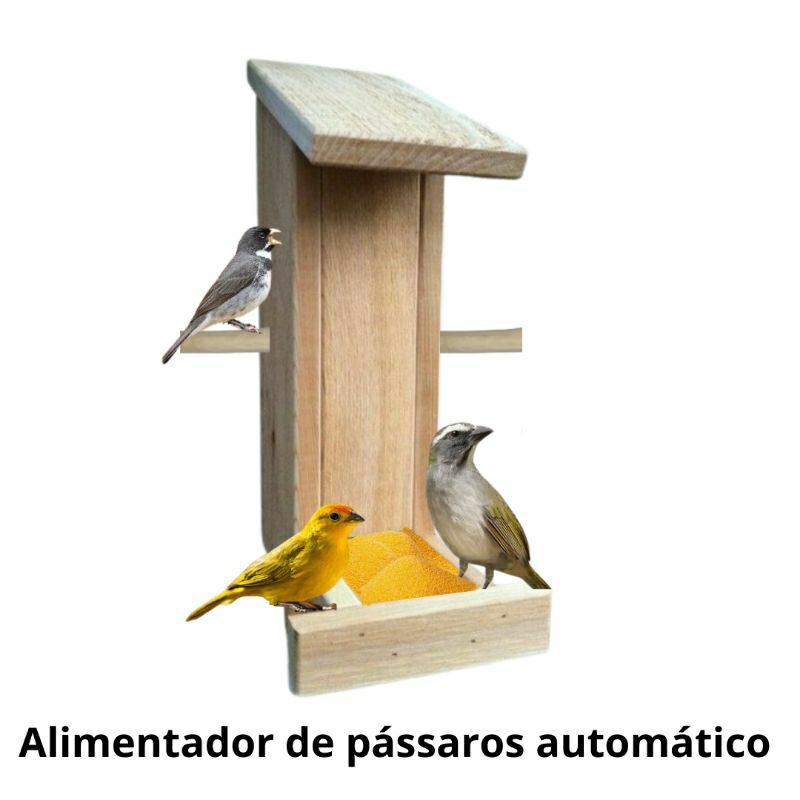 comedouro tratador automático para pássaros livres