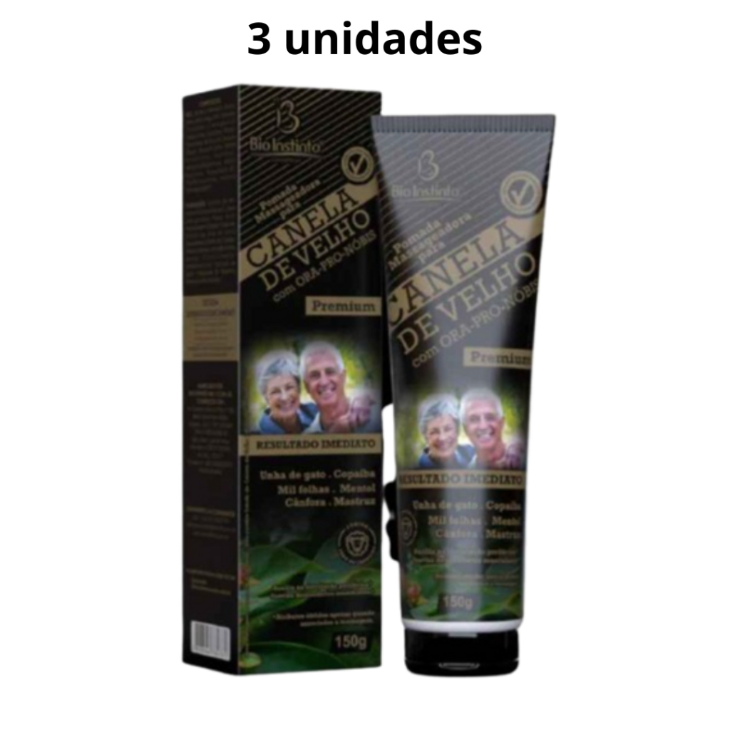 Canela de Velho Premium com Ora Pro Nobis 150g - 3 unidades