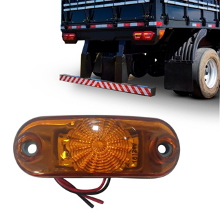 LANTERNA DELIMITADORA LARANJA LED BIVOLT AMBAR CAMINHÃO CARRETA BAÚ em Oferta na Shopee