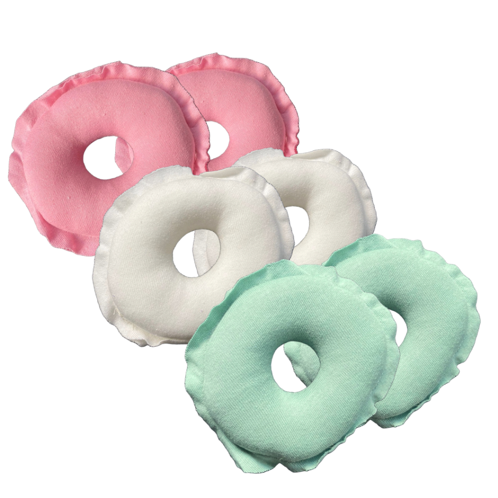 Kit de Protetor Para Seios Rosquinha de Amamentar Gestante Pós Parto Maternidade Lavavél