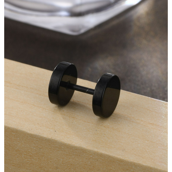 Brinco Alargador Aço Masculino Feminino/brinco 1mm