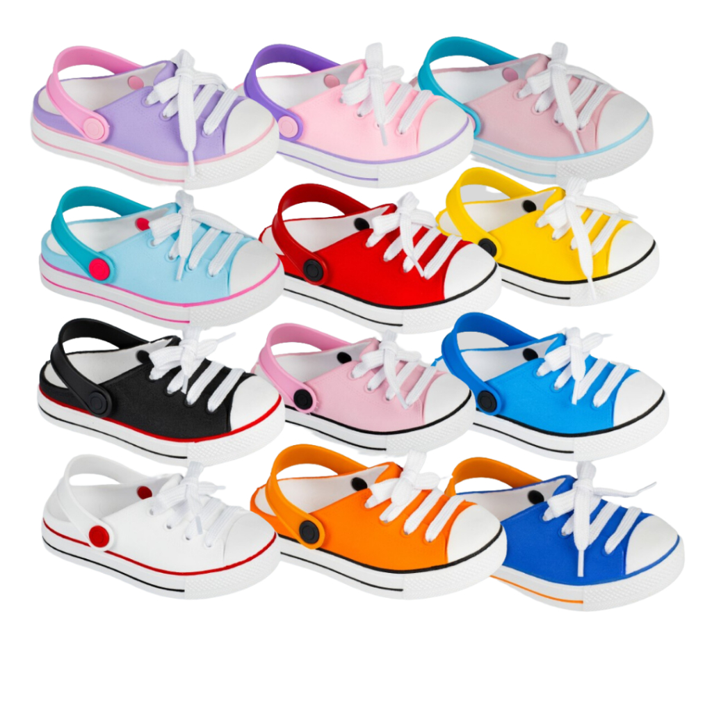 Sandália Infantil Babuche Escolar Unissex Confortável Colorida para Menino e Menina