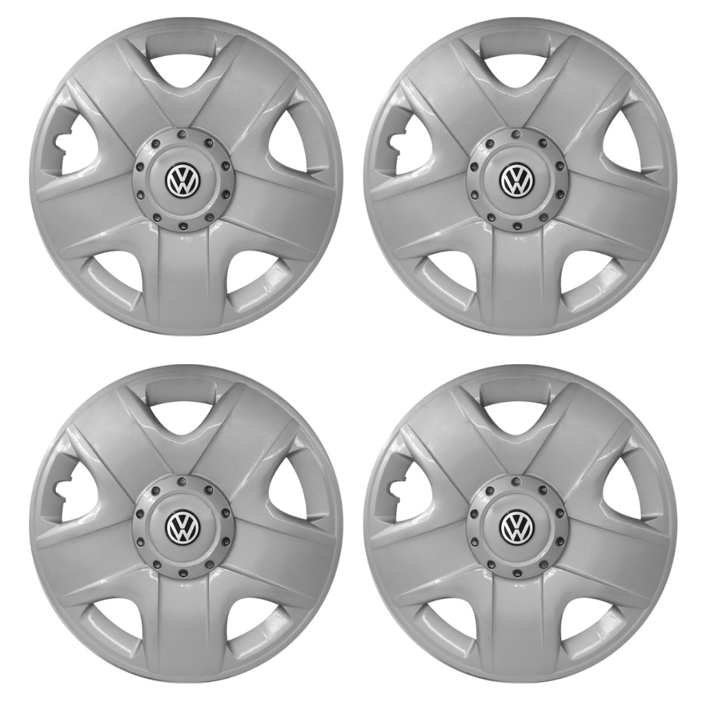 Jogo Calota Aro 15 Adaptável Gol Fox Polo 2009 2010 Prata - 4 Peças em Oferta na Shopee