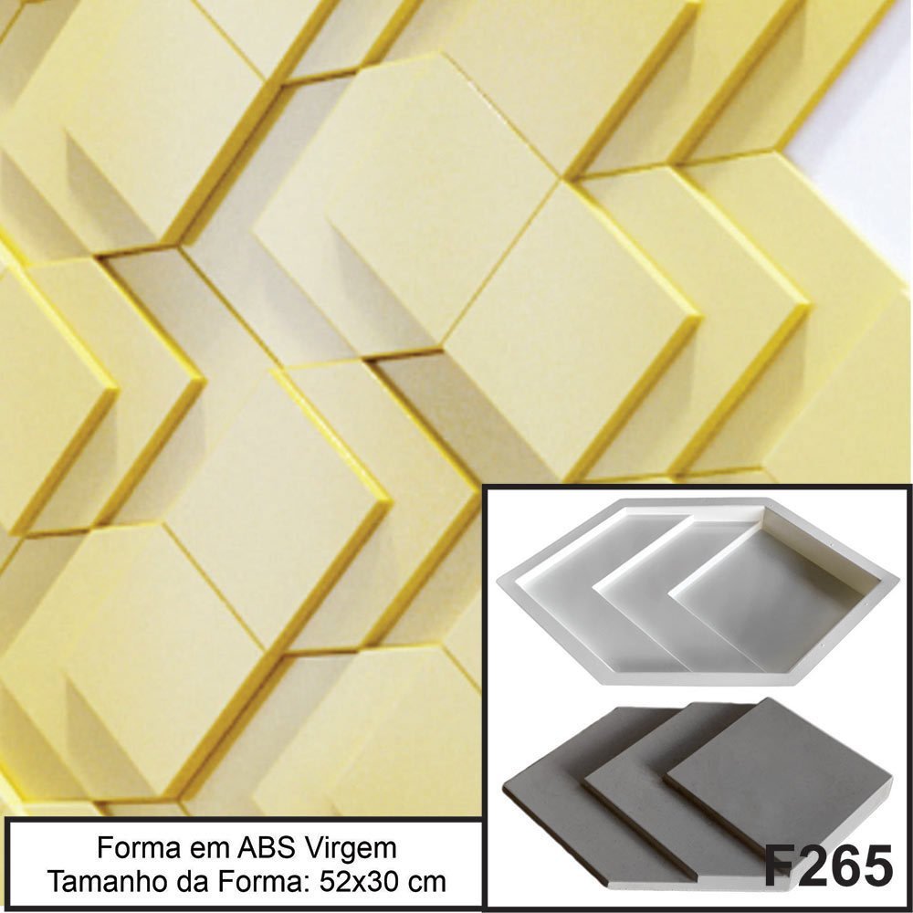 Forma 3d Gesso Escamas 52x30cm Abs 2mm Molde para Gesso E Cimentício 3d F265