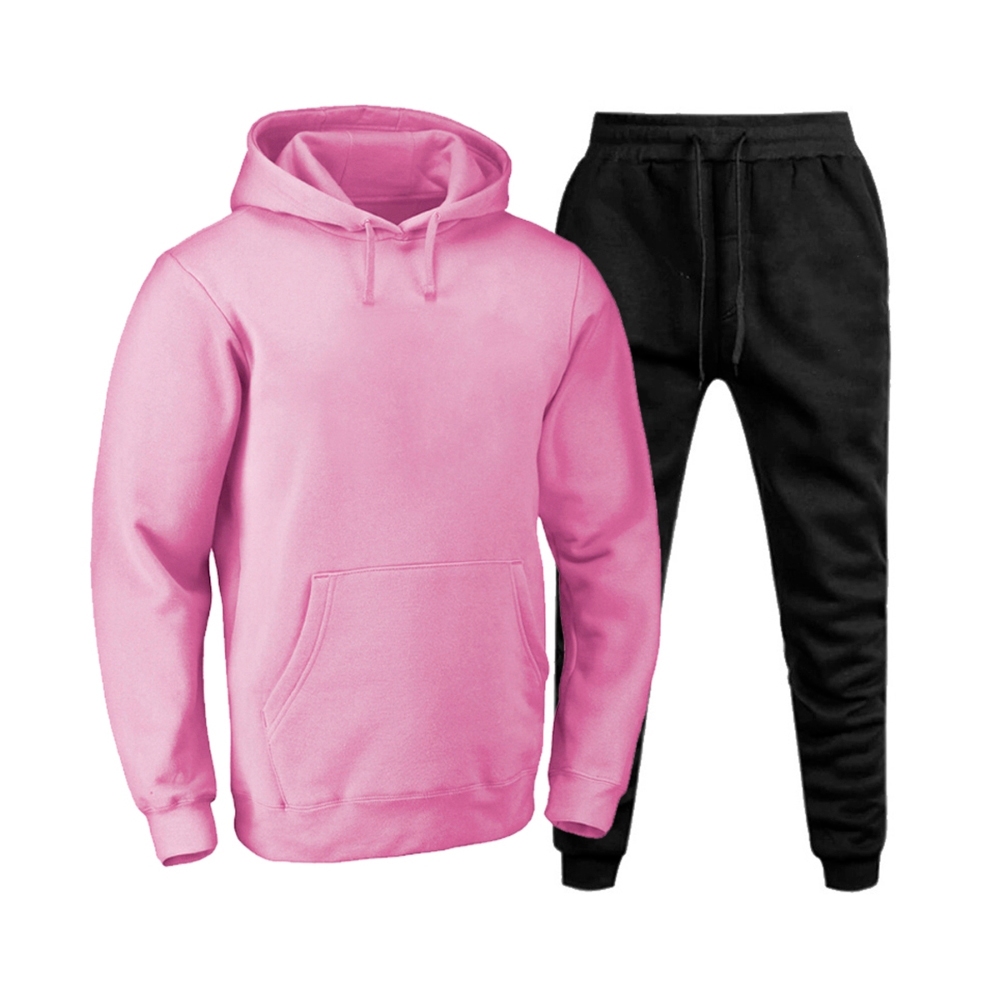 Conjunto Moletom Infantil Flanelado Liso Básico com Capuz e Bolso Unissex do 8 ao 16