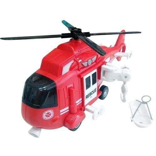 Helicóptero de resgate com luz e som 1:16 - Shinny Toys em Oferta na Shopee