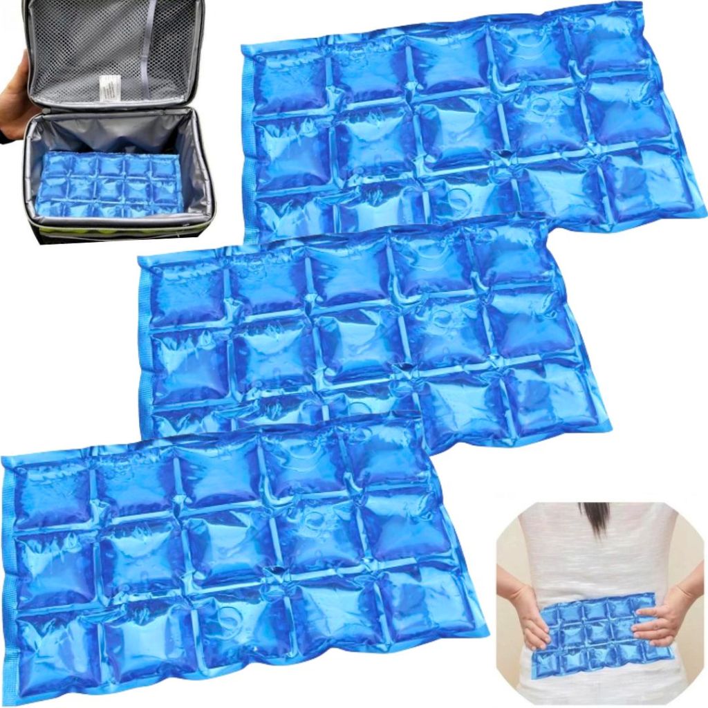 Kit 3 Bolsa Térmica Gelo Artificial Cartela Compressa Reutilizável Ecológico Para Cooler Isopor em Oferta na Shopee