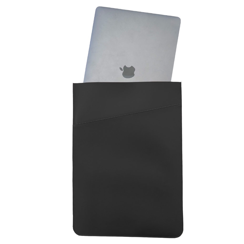 Case Para Notebook Slim em Couro Sintético Preto