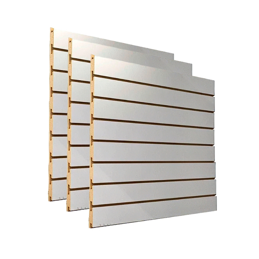 3 Painel Canaletado Expositor Branco MDF (60x60) em Oferta na Shopee