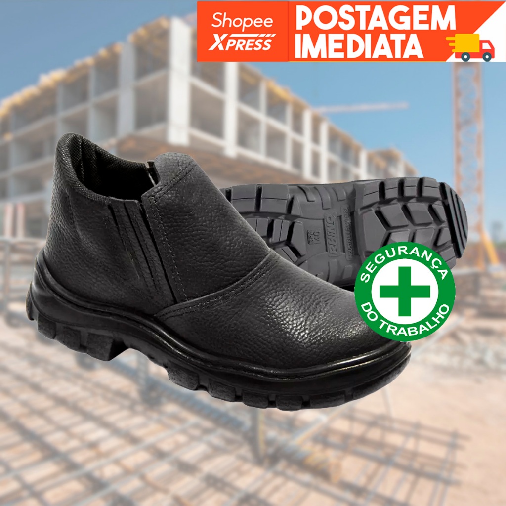 Bota Botina De Segurança Para Trabalho Resistente Rhino